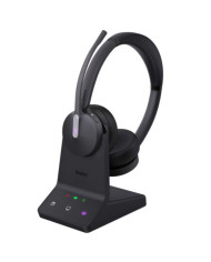 Yealink - Casque sans fil DECT & Bluetooth - WH64 Dual UC - Noir