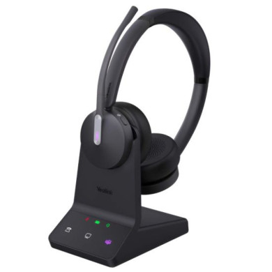 Yealink - Casque sans fil DECT & Bluetooth - WH64 Dual UC - Noir