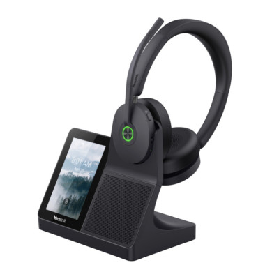 Yealink - Casque sans fil DECT avec station de travail - WH68 Workstation - Noir