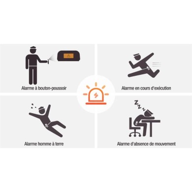 Yealink W59R - Combiné DECT Renforcé  IP67 Avec Écran Couleur