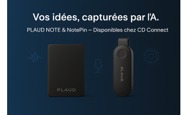 Optimisez votre productivité avec PLAUD NOTE & NotePin : deux enregistreurs vocaux IA disponibles chez CD Connect