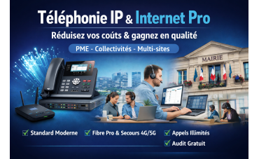 Téléphonie IP & Internet Pro : comment réduire vos coûts et gagner en qualité (PME & collectivités)