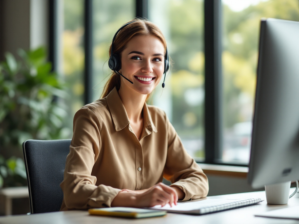 Conseillère CD CONNECT au téléphone avec un client